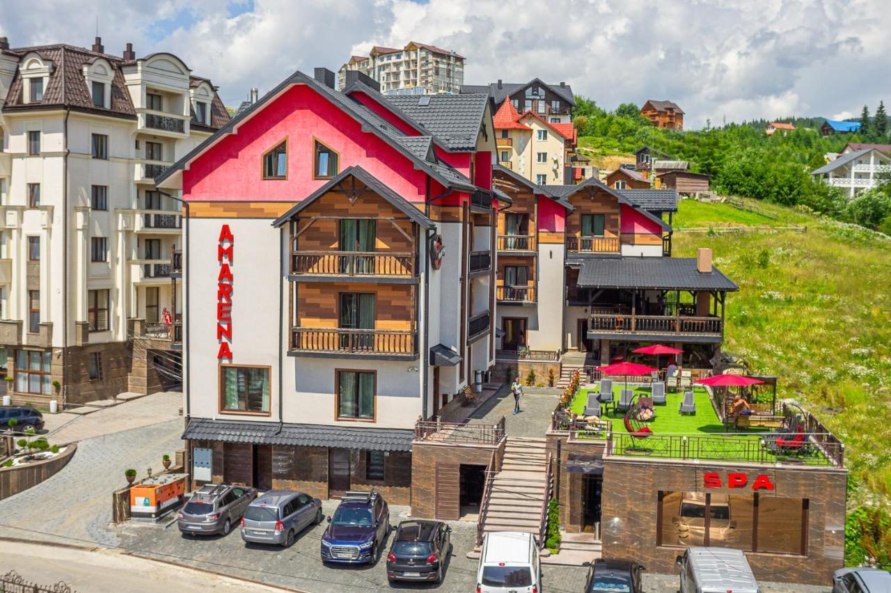 Amarena Spa Hotel - Breakfast Included In The Price Spa Swimming Pool Sauna Hammam Jacuzzi Restaurant Inexpensive And Delicious Food Parking Area Barbecue 400 M To Bukovel Lift 1 Room And Cottages Exterior photo