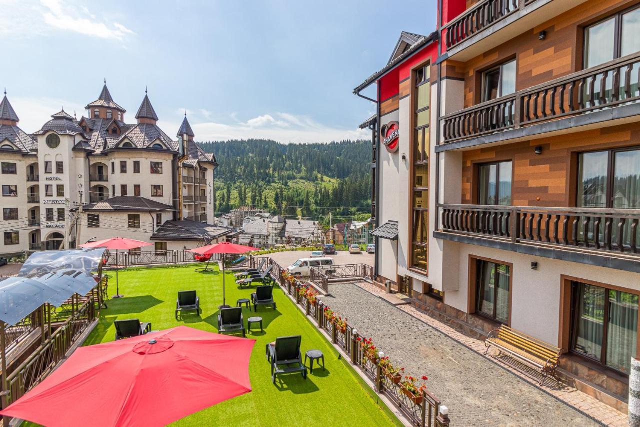 Amarena Spa Hotel - Breakfast Included In The Price Spa Swimming Pool Sauna Hammam Jacuzzi Restaurant Inexpensive And Delicious Food Parking Area Barbecue 400 M To Bukovel Lift 1 Room And Cottages Exterior photo