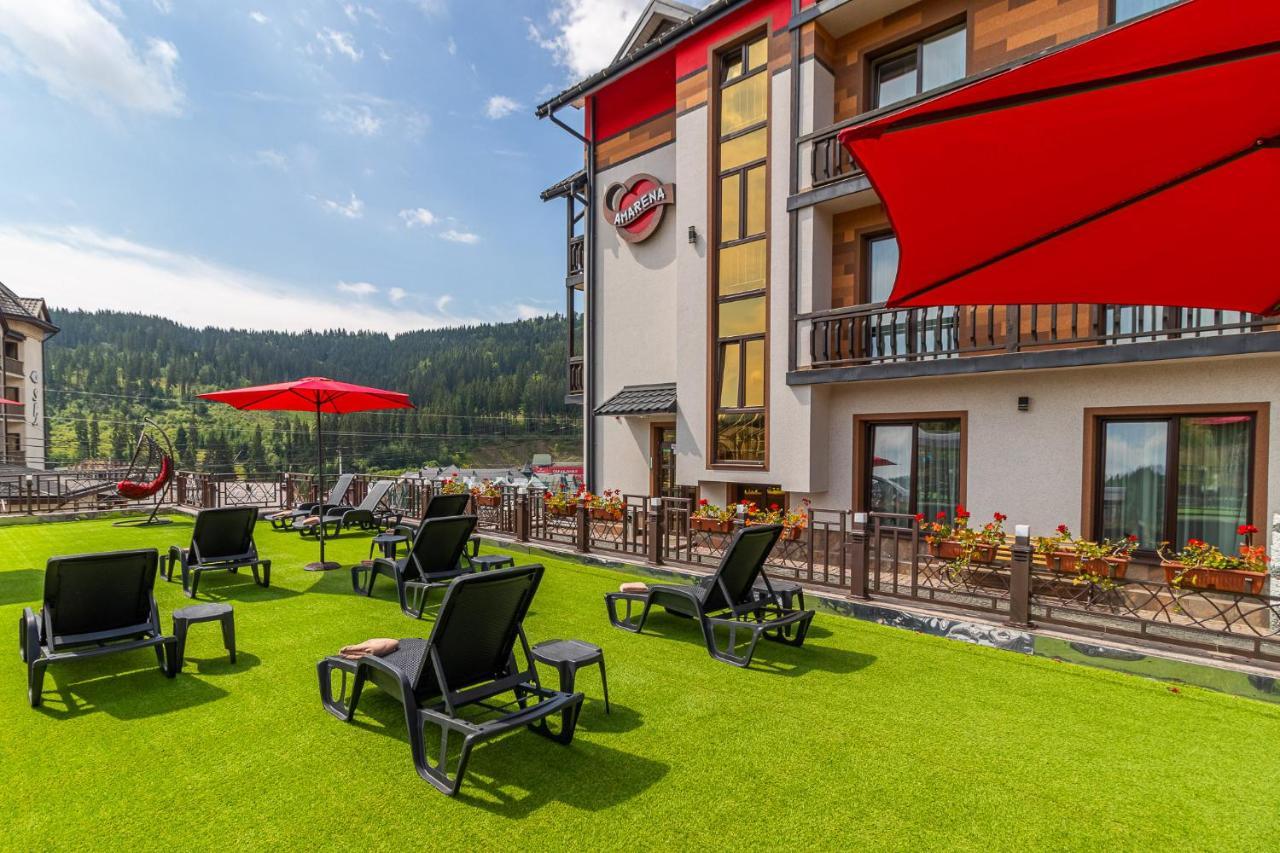 Amarena Spa Hotel - Breakfast Included In The Price Spa Swimming Pool Sauna Hammam Jacuzzi Restaurant Inexpensive And Delicious Food Parking Area Barbecue 400 M To Bukovel Lift 1 Room And Cottages Exterior photo